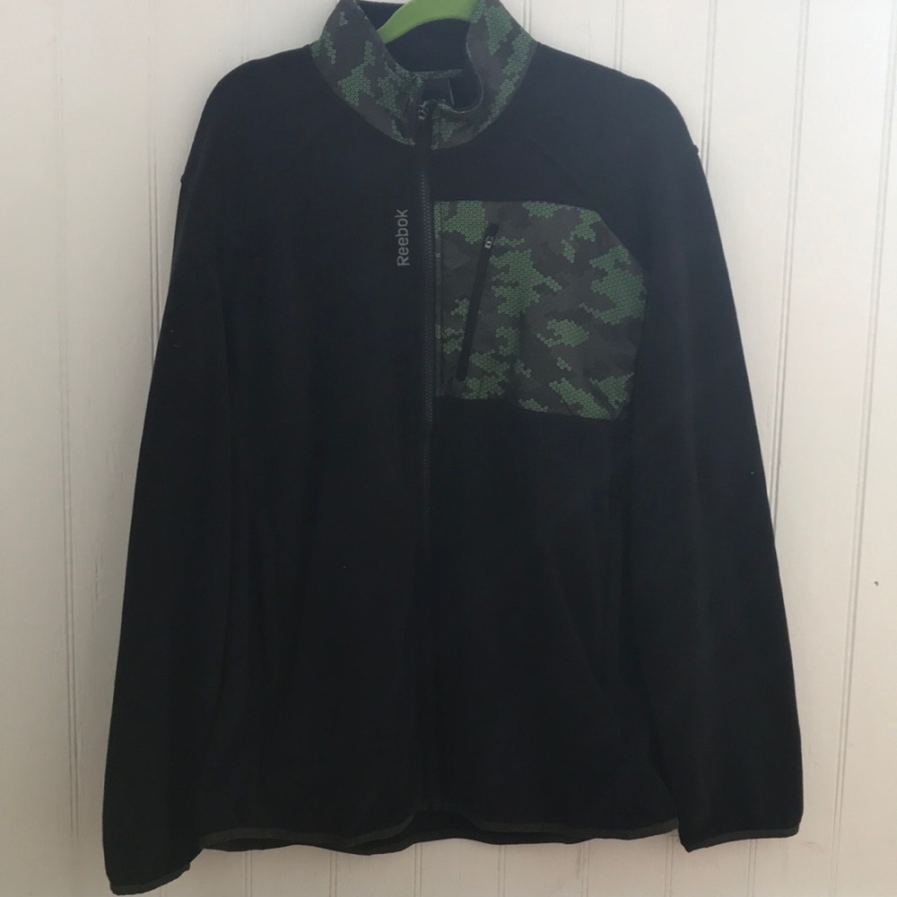 Black and green Reebok Fleece